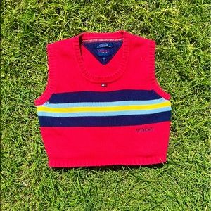 Vintage Tommy Jeans Cropped Sweater Vest
